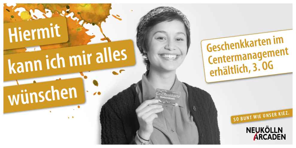 Die Geschenkkarte der Neukölln Arcaden