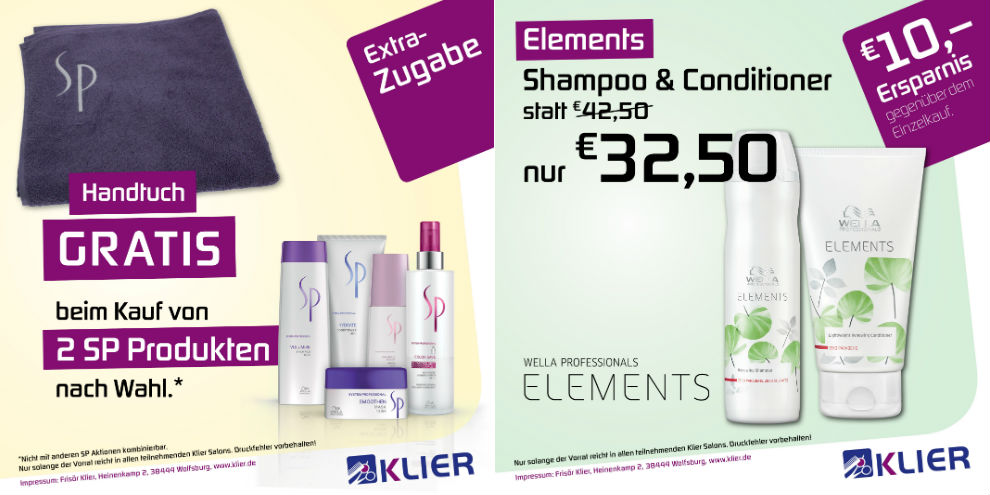 Neue Angebote bei Frisör Klier
