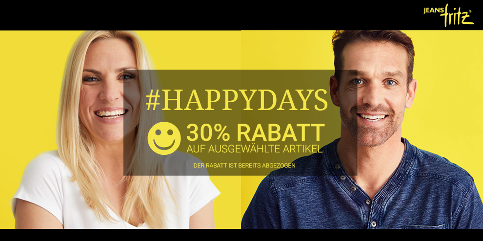 HAPPY DAYS bei Jeans Fritz