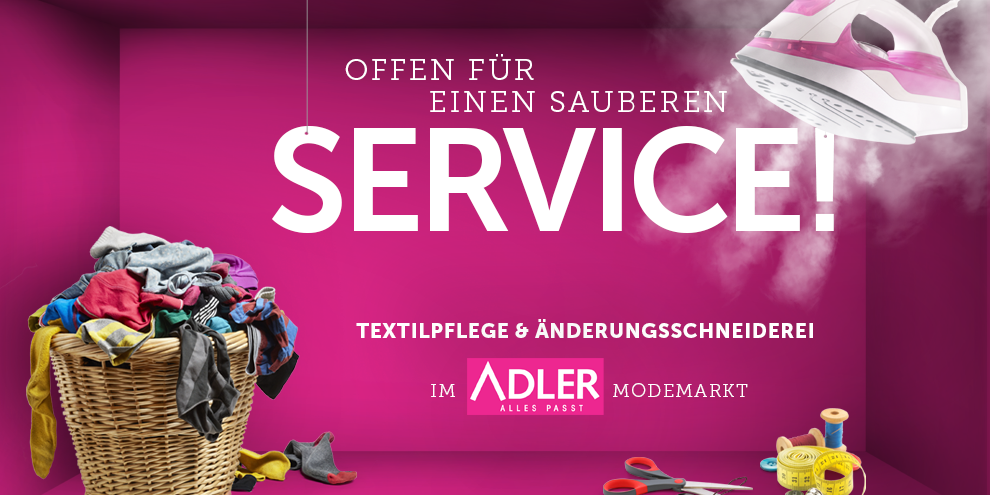 Offen für einen sauberen Service