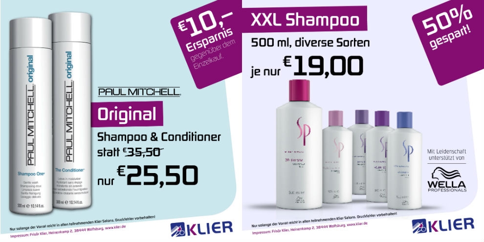 Neue Angebote bei Klier
