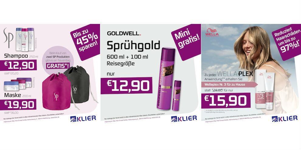 Neue Angebote bei KLIER