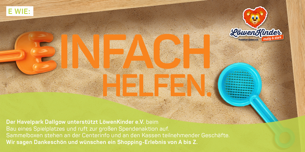 LöwenKinder Spendenaktion im Havelpark
